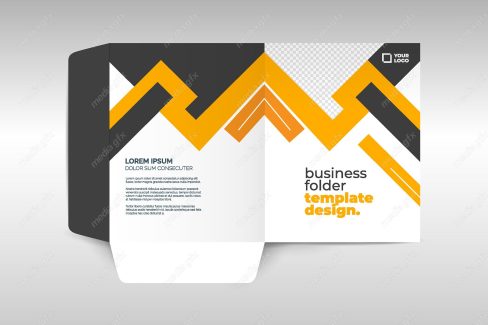 دانلود رایگان وکتور طرح آماده فولدر اداری شیک و رسمی MV001086