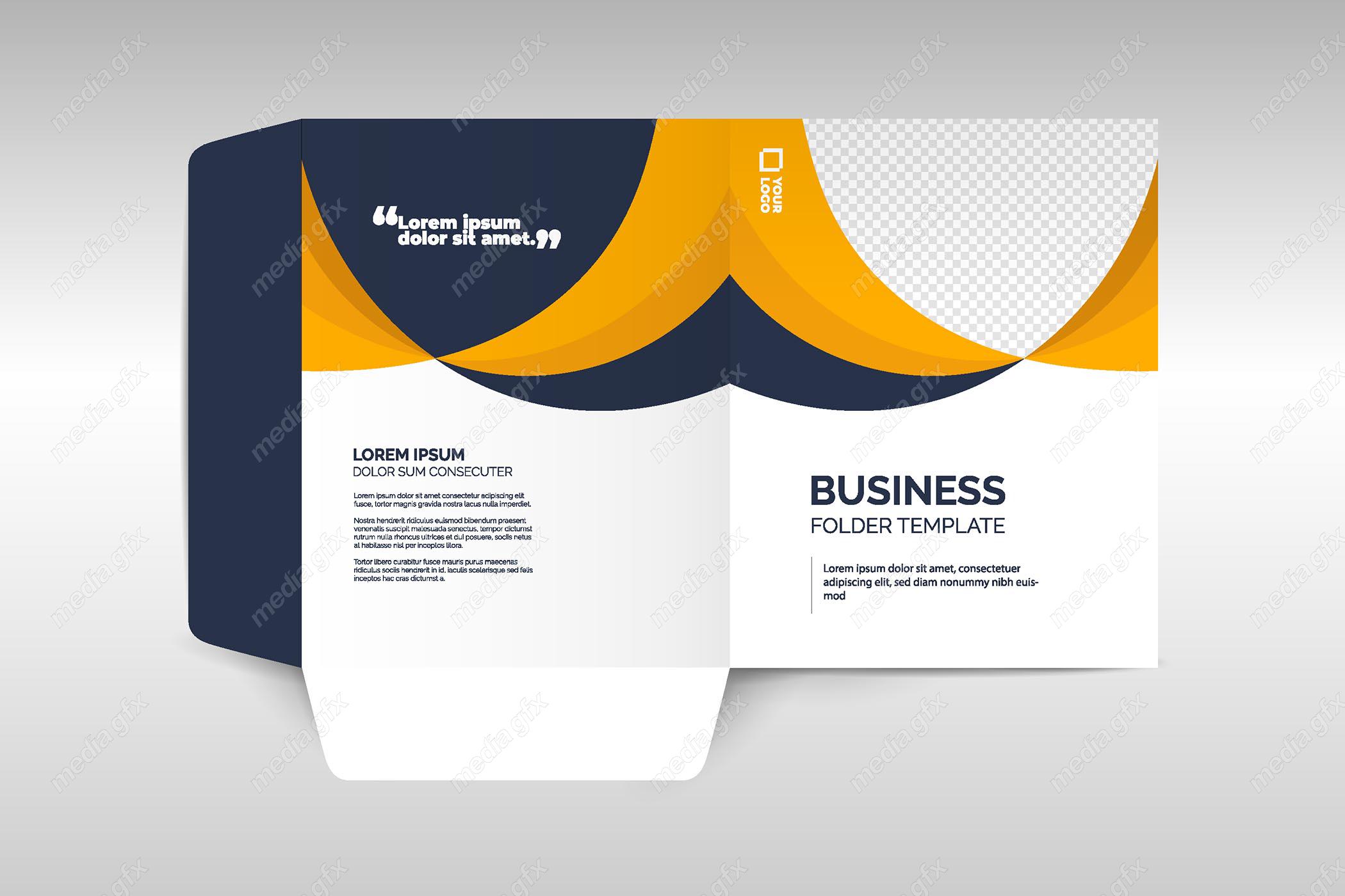 دانلود رایگان وکتور طرح آماده فولدر اداری شیک و رسمی MV001088