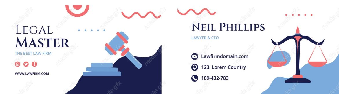 وکتور کارت ویزیت وکیل و وکالت MV001128