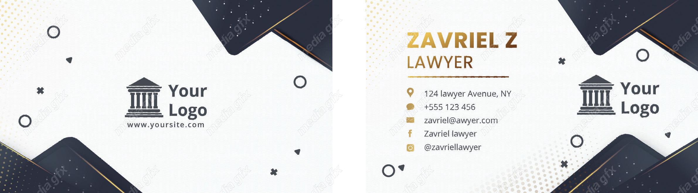 وکتور کارت ویزیت وکیل و وکالت MV001129