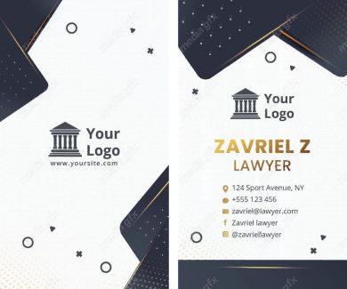 وکتور کارت ویزیت وکیل و وکالت MV001130