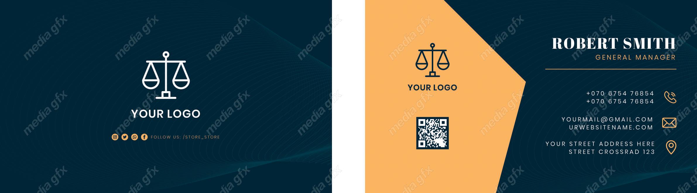 وکتور کارت ویزیت وکیل و وکالت MV001149