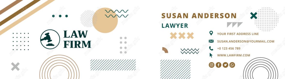 وکتور کارت ویزیت وکیل و وکالت MV001151