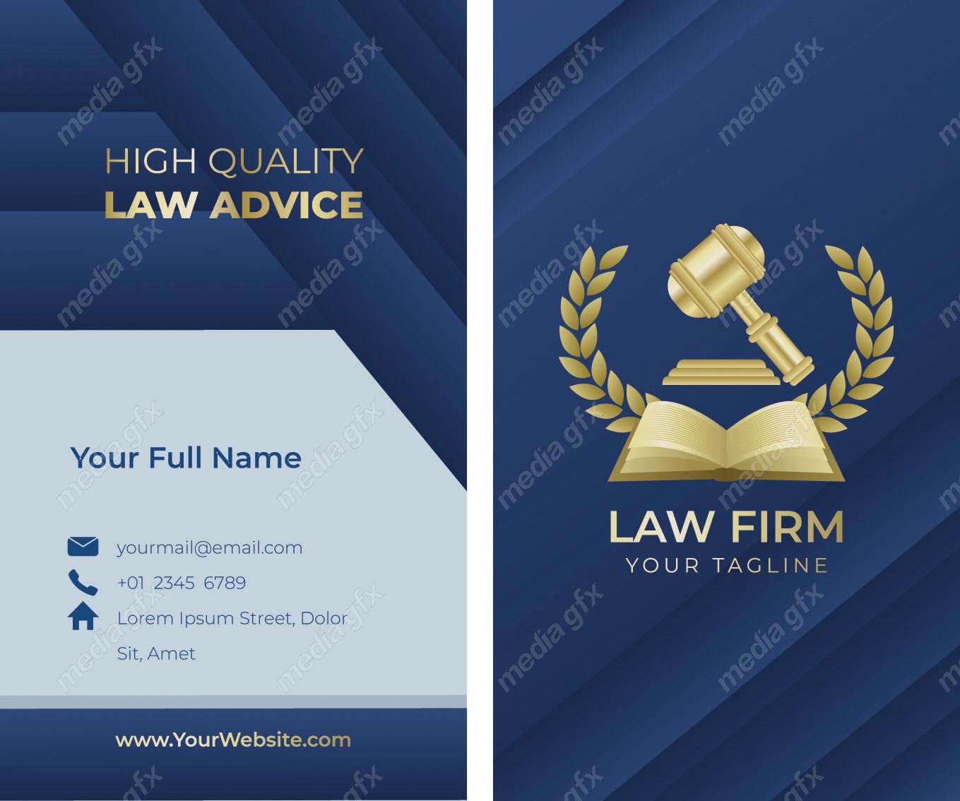 وکتور کارت ویزیت وکیل و وکالت MV001158