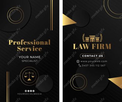 وکتور کارت ویزیت وکیل و وکالت MV001165