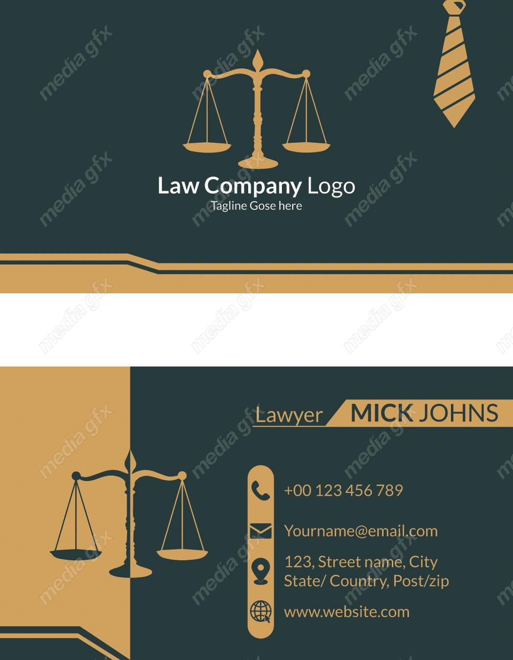 وکتور کارت ویزیت وکیل و وکالت MV001169