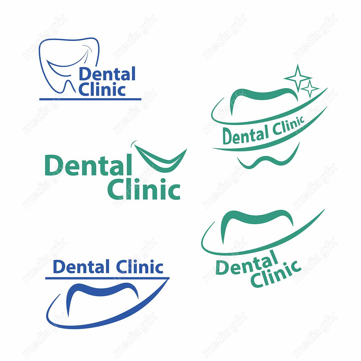 وکتور لوگو و آیکن طرح کلینیک دندانپزشکی MV000505