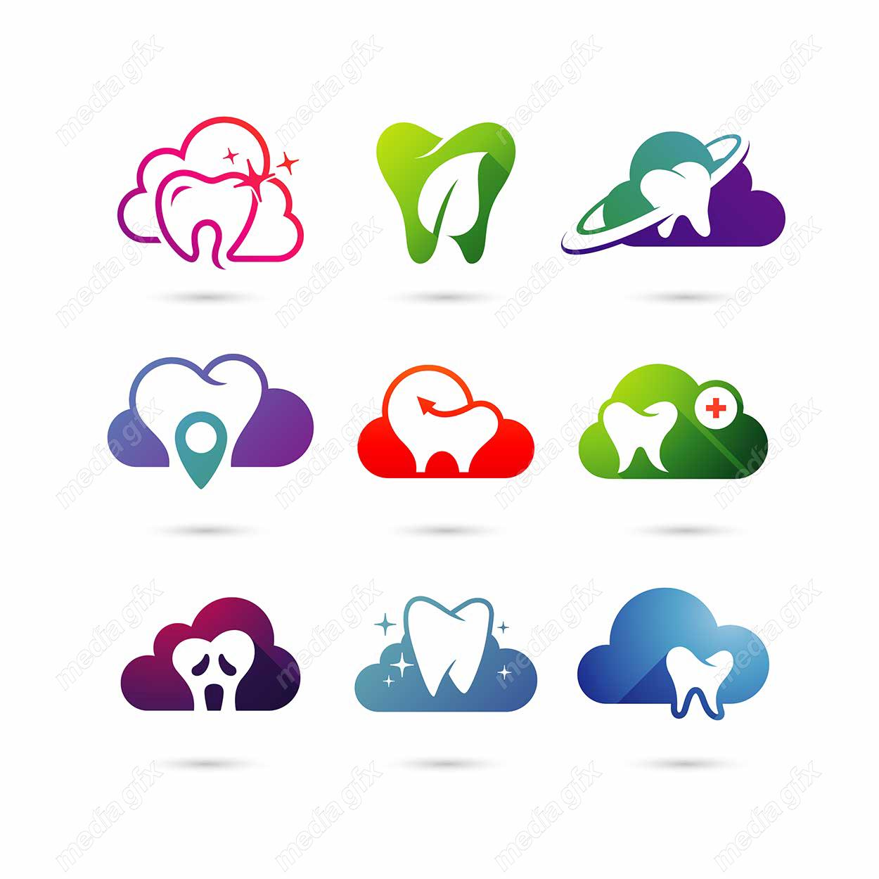 وکتور لوگو و آیکن طرح کلینیک دندانپزشکی MV000507