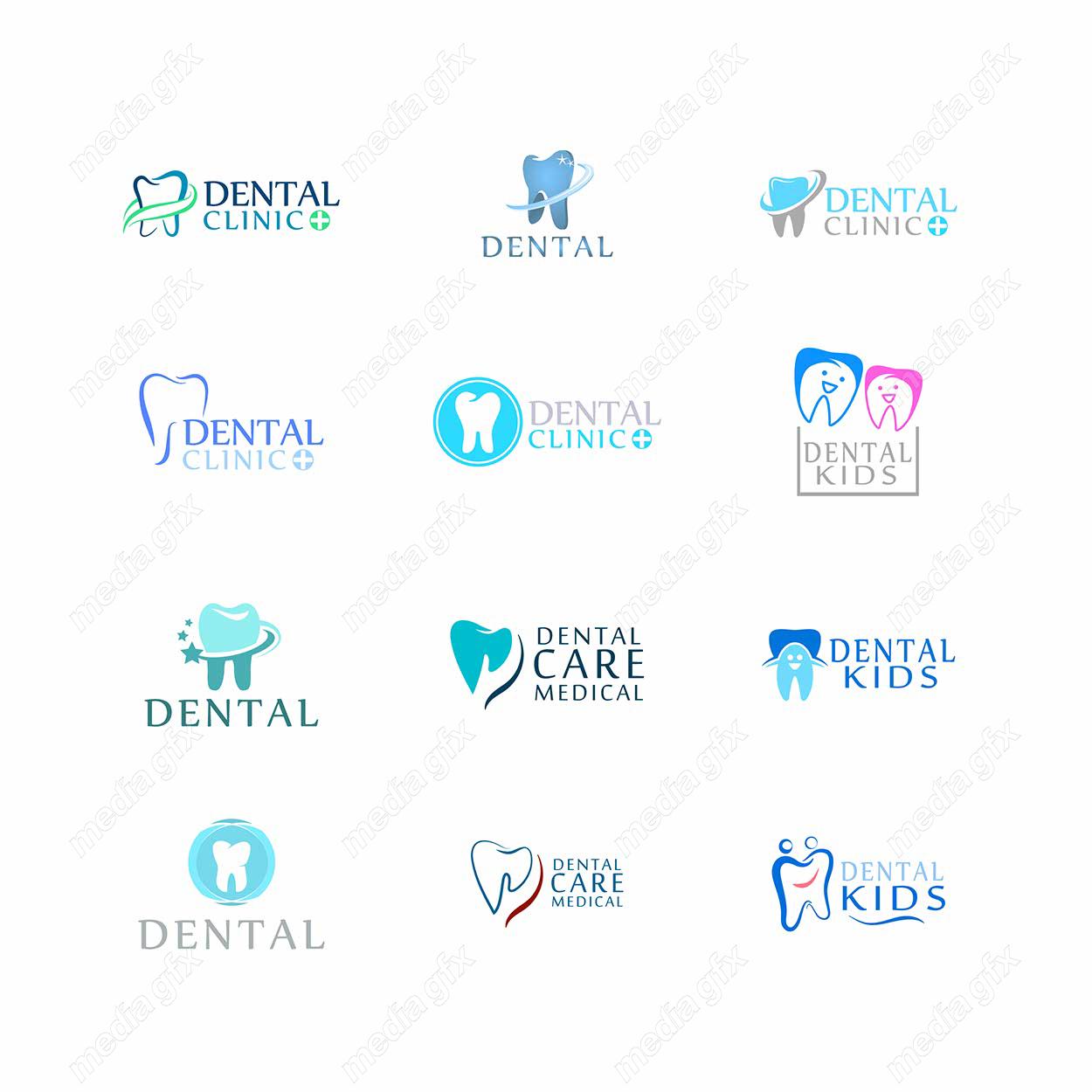 وکتور لوگو و آیکن طرح کلینیک دندانپزشکی MV000508