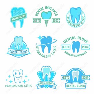 وکتور لوگو و آیکن طرح کلینیک دندانپزشکی MV000509
