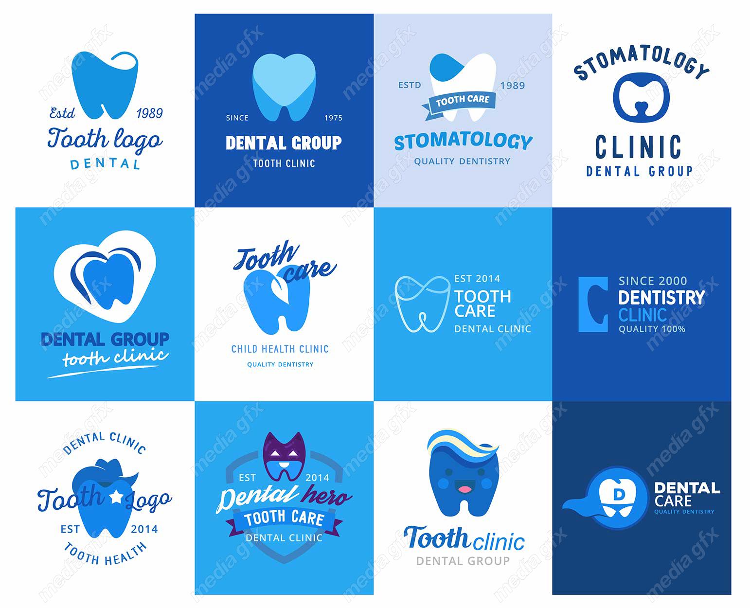 وکتور لوگو و آیکن طرح کلینیک دندانپزشکی MV000513