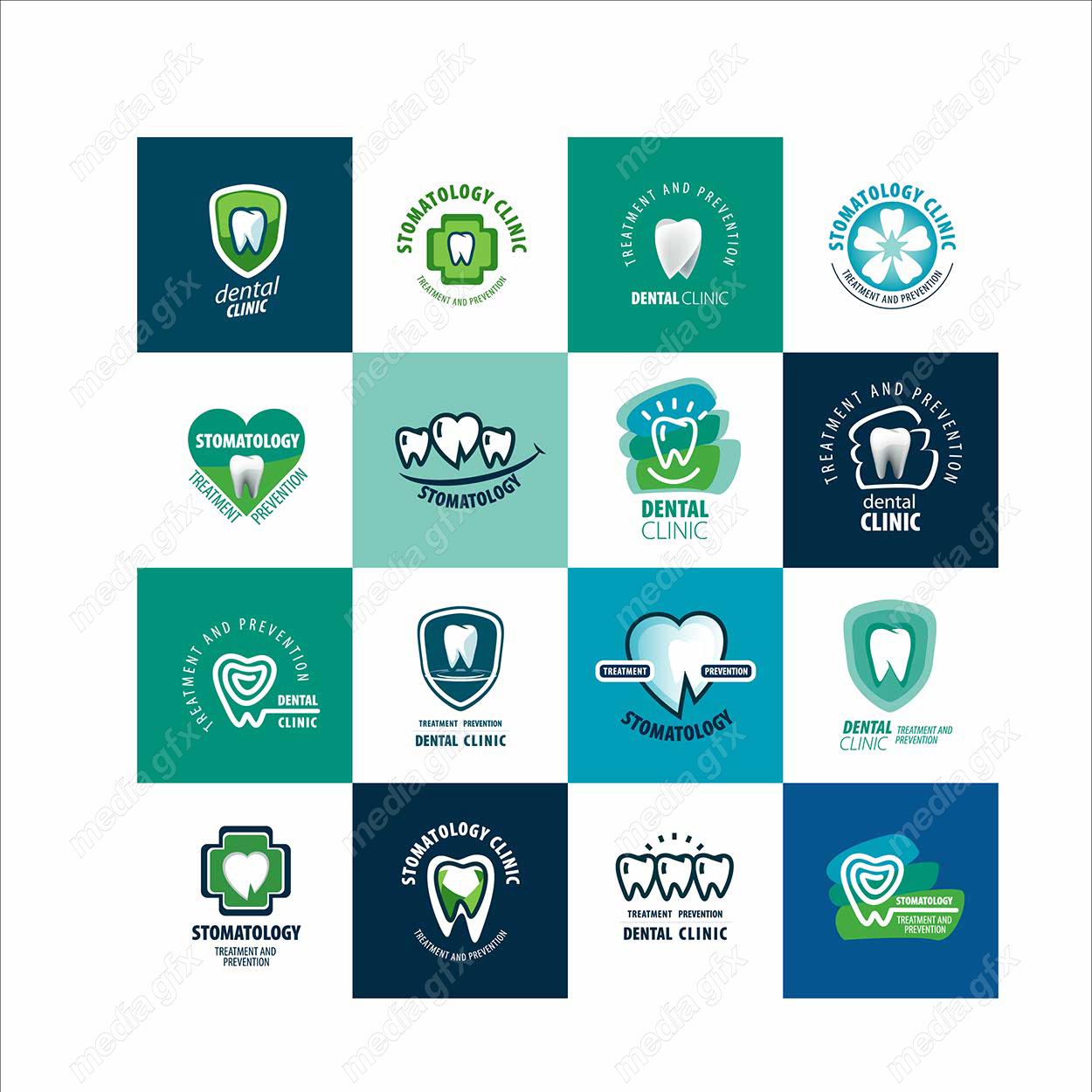 وکتور لوگو و آیکن طرح کلینیک دندانپزشکی MV000514