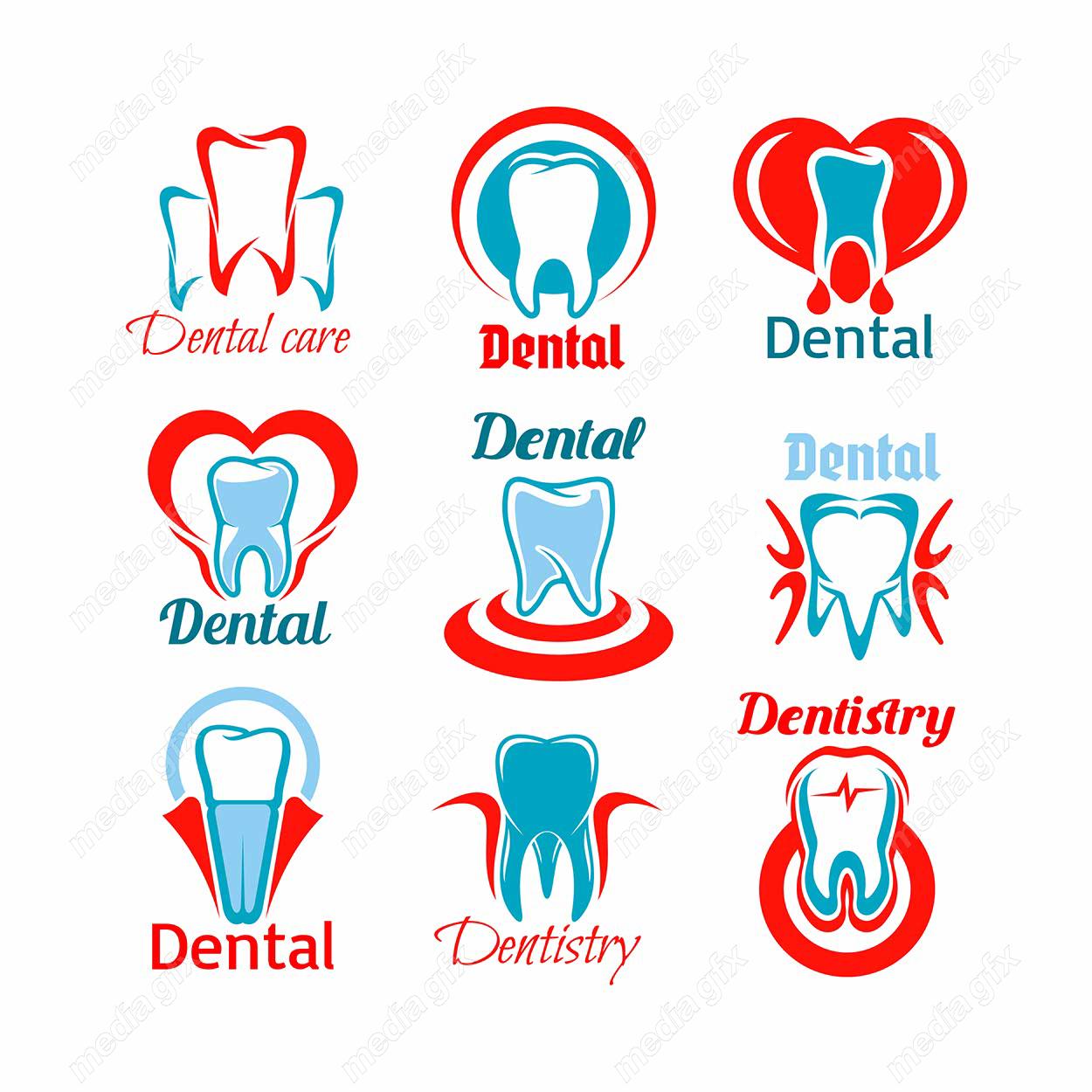 وکتور لوگو و آیکن طرح کلینیک دندانپزشکی MV000515
