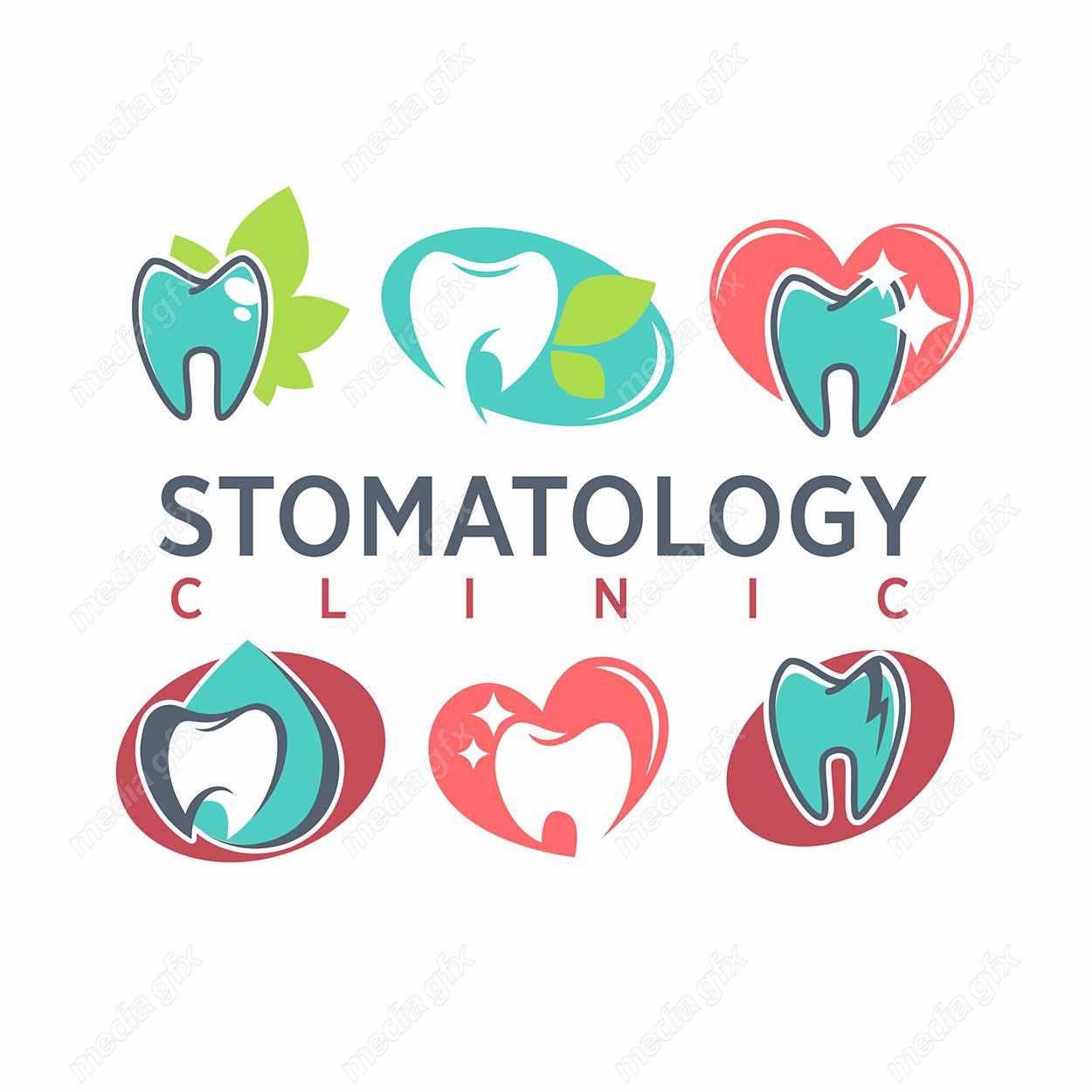 وکتور لوگو و آیکن طرح کلینیک دندانپزشکی MV000516