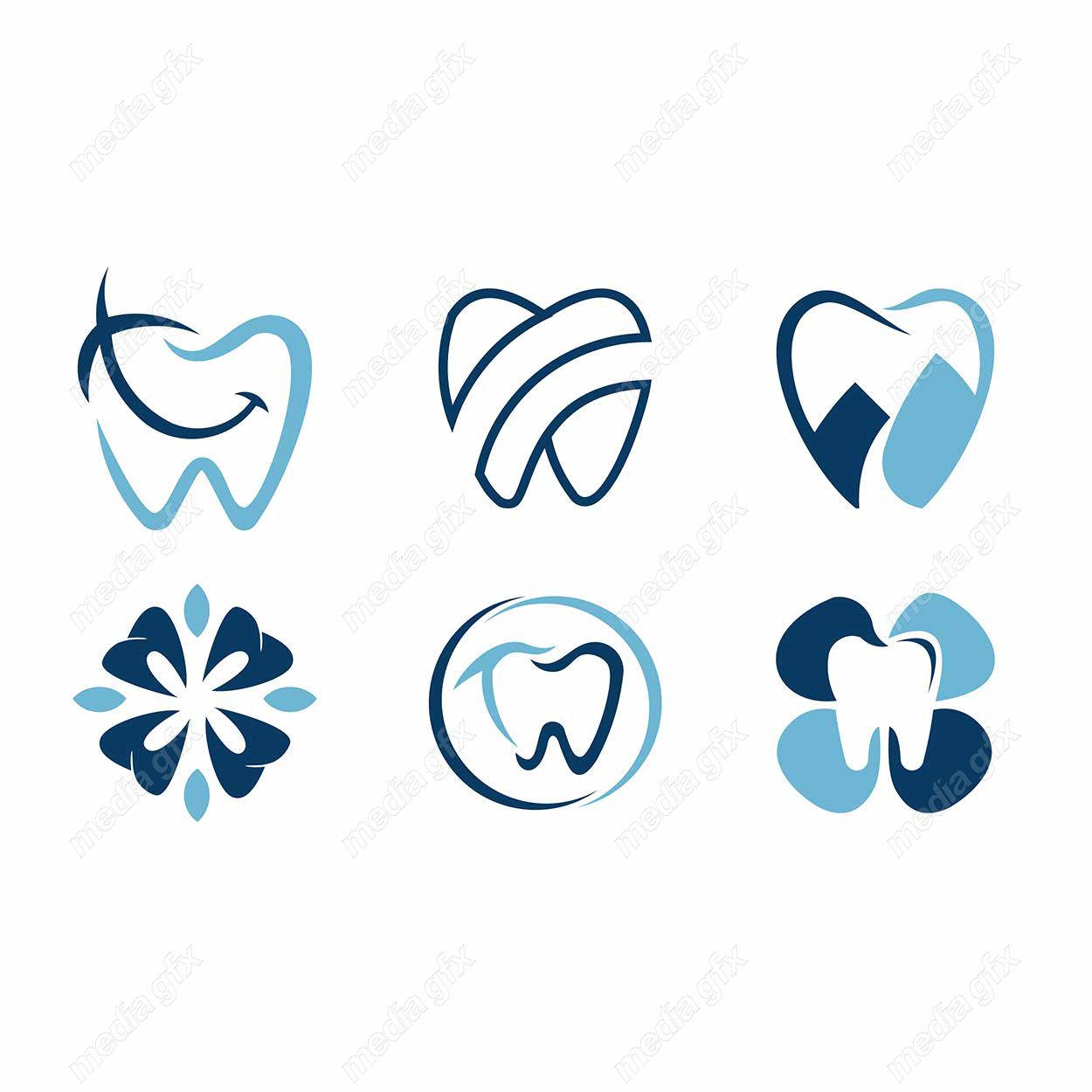 وکتور لوگو و آیکن طرح کلینیک دندانپزشکی MV000520