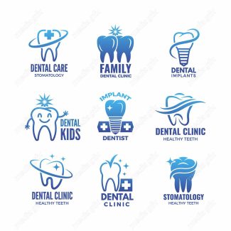 وکتور لوگو و آیکن طرح کلینیک دندانپزشکی MV000521