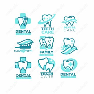 وکتور لوگو و آیکن طرح کلینیک دندانپزشکی MV000526