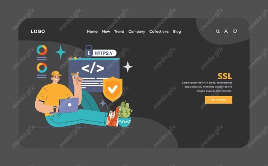 دانلود وکتور کاراکتر با موضوع کدگذاری و امنیت اطلاعات مجازی MV000530