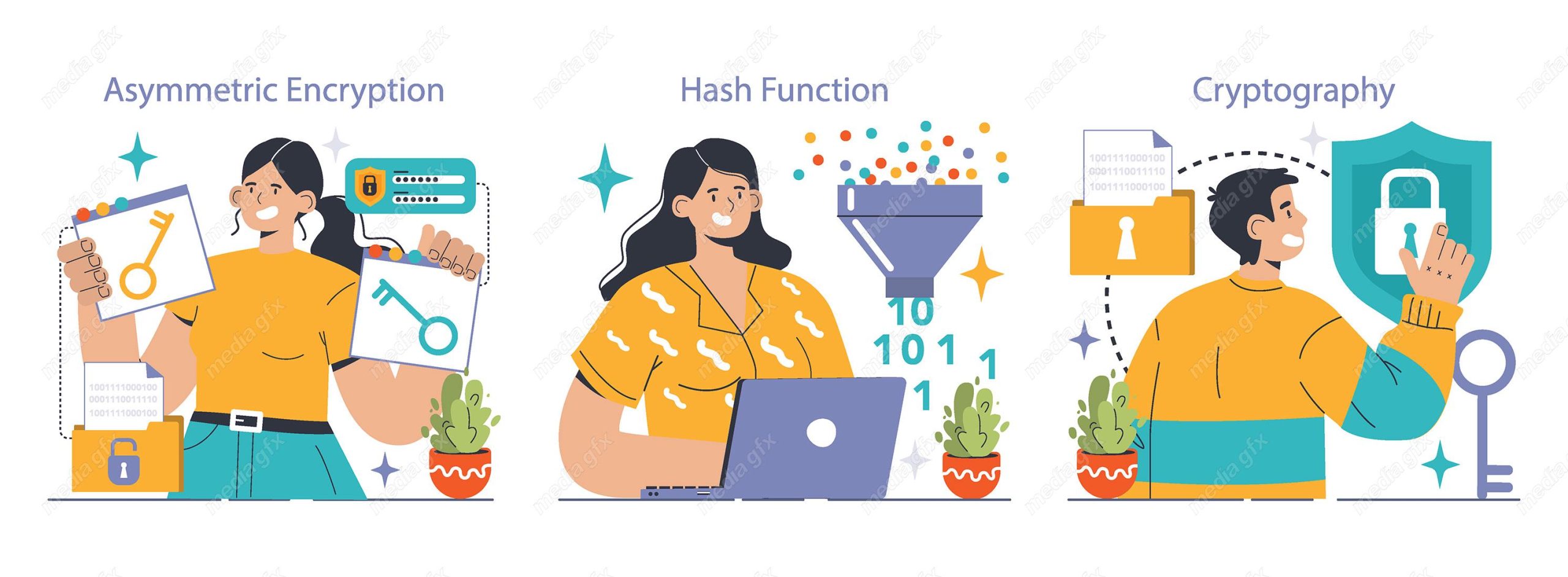 دانلود وکتور کاراکتر با موضوع کدگذاری و امنیت اطلاعات مجازی MV000537