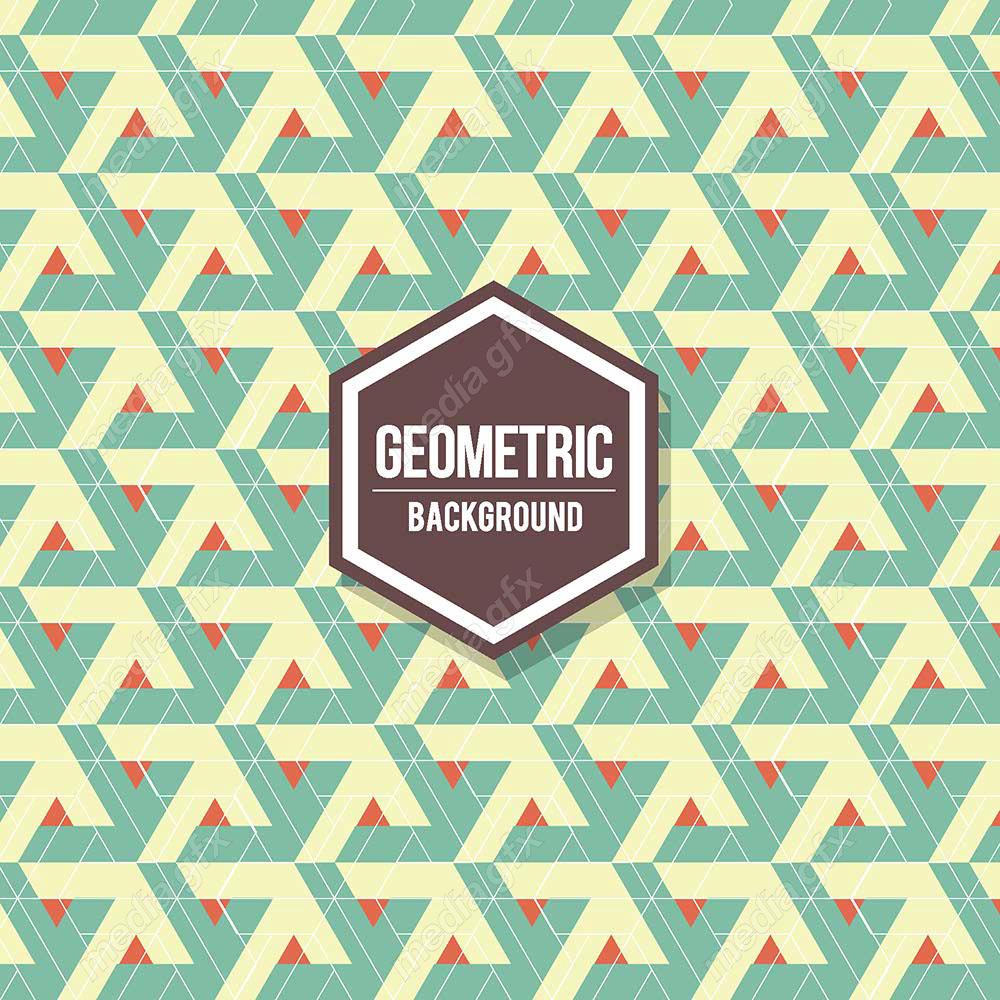 وکتور پس زمینه پترن انتزاعی اشکال هندسی رنگارنگ MV001174