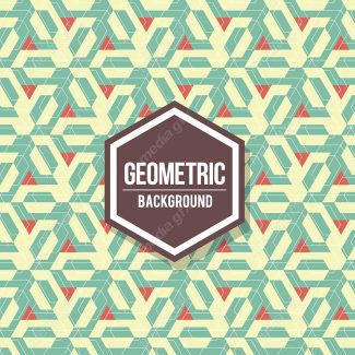 وکتور پس زمینه پترن انتزاعی اشکال هندسی رنگارنگ MV001177