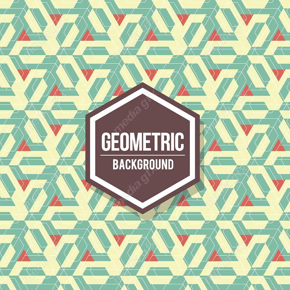 وکتور پس زمینه پترن انتزاعی اشکال هندسی رنگارنگ MV001177