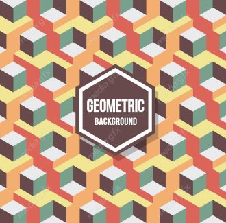 وکتور پس زمینه پترن انتزاعی اشکال هندسی رنگارنگ MV001180