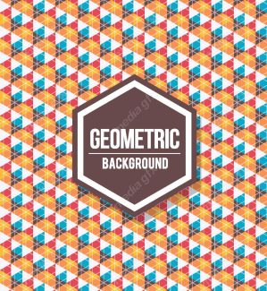 وکتور پس زمینه پترن انتزاعی اشکال هندسی رنگارنگ MV001188