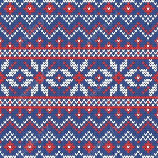 وکتور پترن طرح پارچه بافتنی کریسمس و ژاکت MV001191