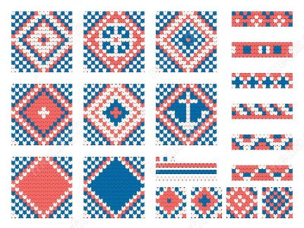 وکتور پترن طرح پارچه بافتنی کریسمس و ژاکت MV001196