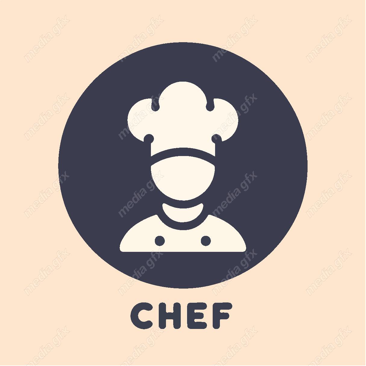 وکتور لوگو ی آشپز MV001259