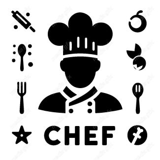 وکتور لوگو ی آشپز MV001311