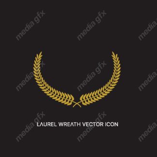 وکتور لوگوی خوشه گندم طلایی MV001349