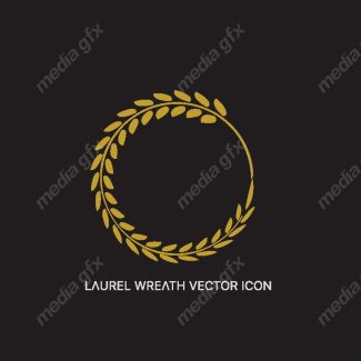 وکتور لوگوی خوشه گندم طلایی MV001357