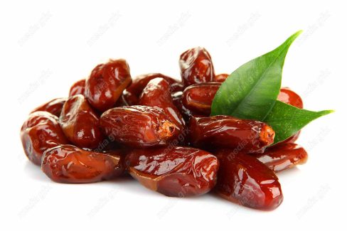 عکس با کیفیت خرمای تازه و خرما خشک پس زمینه سفید MJ001443