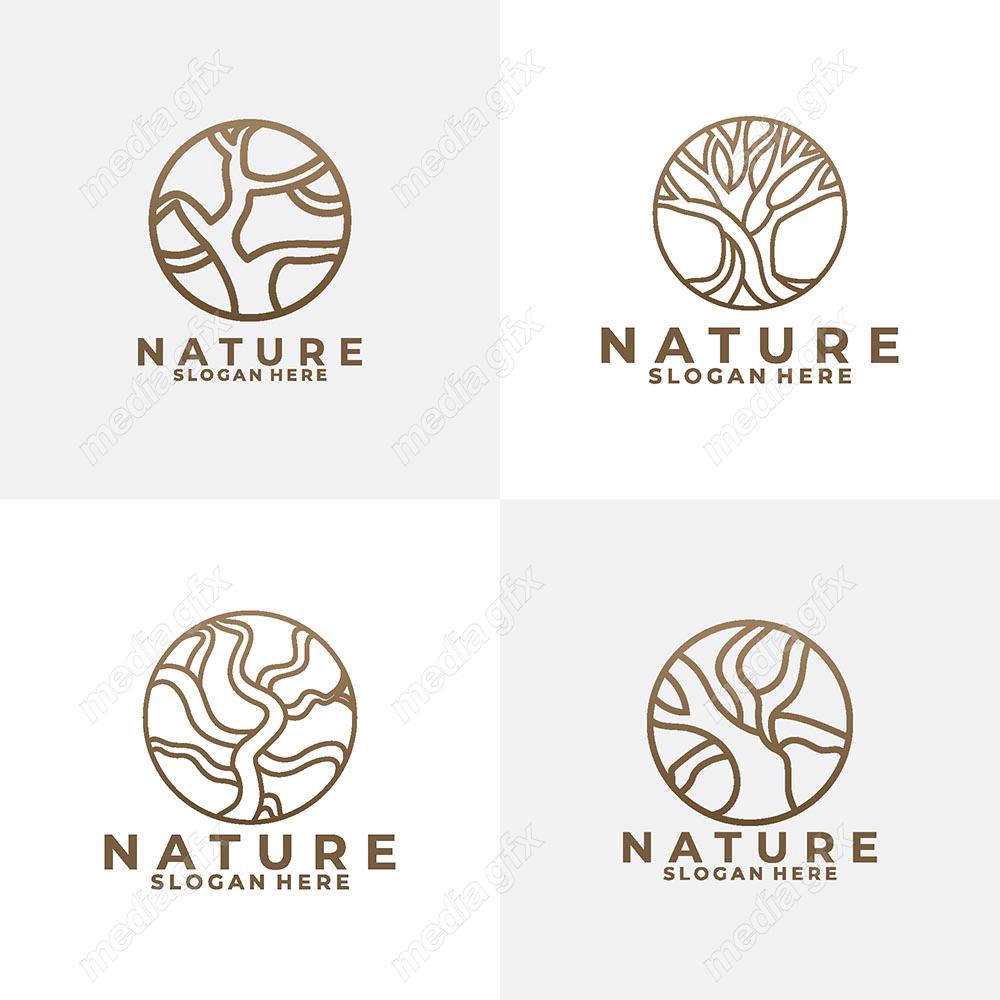 لوگوی طبیعت و محصولات طبیعی و ارگانیک MV001468