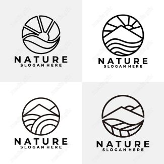لوگوی طبیعت و محصولات طبیعی و ارگانیک MV001469