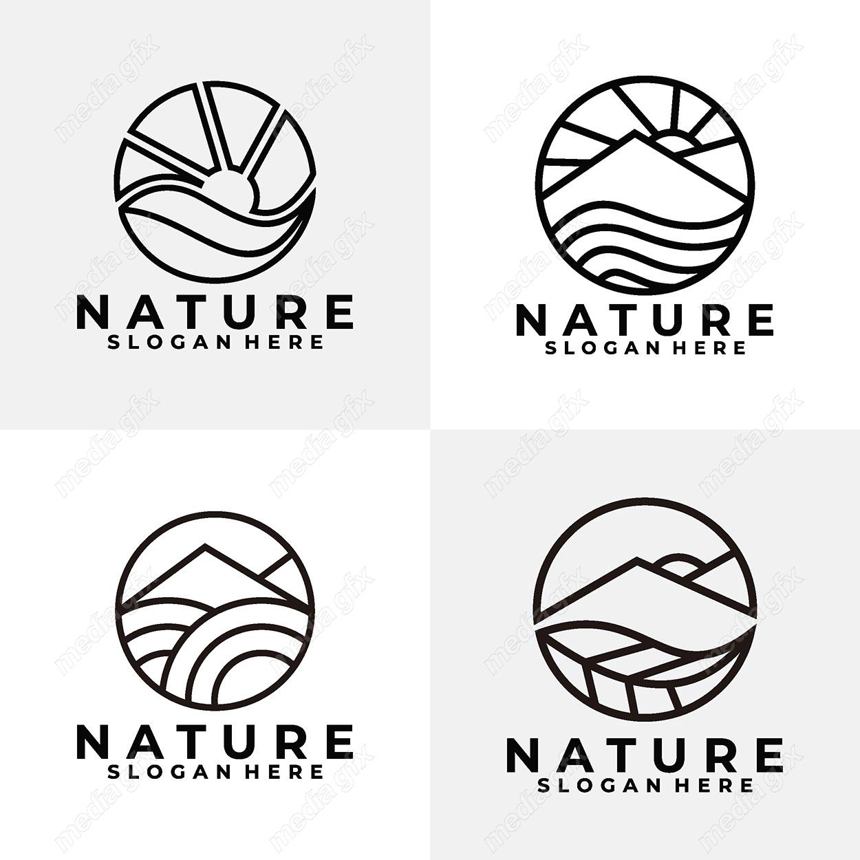 لوگوی طبیعت و محصولات طبیعی و ارگانیک MV001469