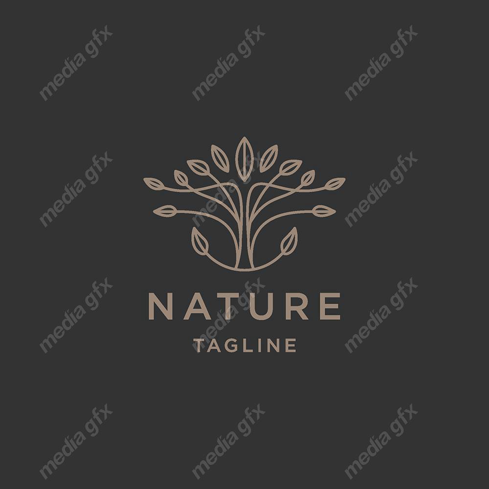 لوگوی طبیعت و محصولات طبیعی و ارگانیک MV001471
