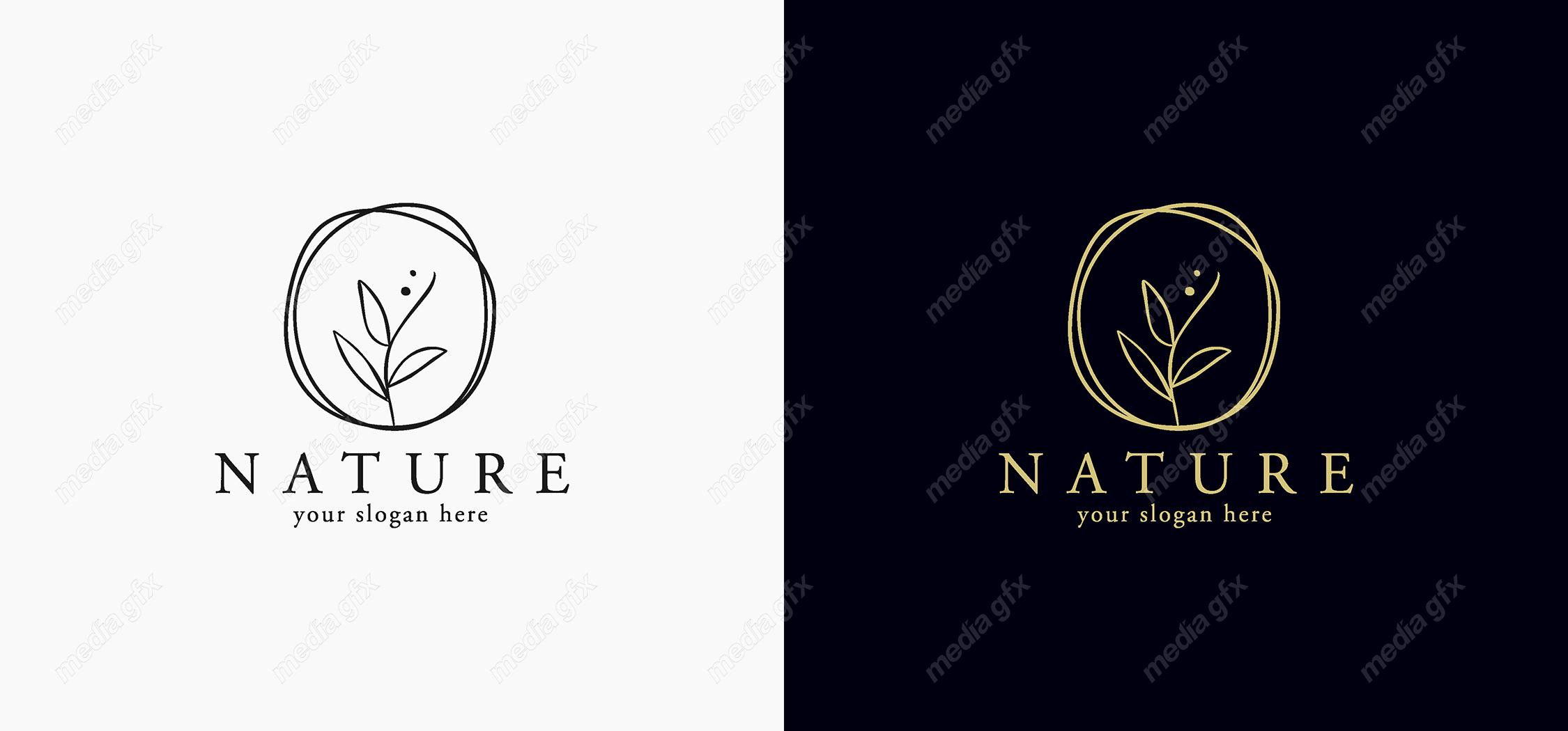 لوگوی طبیعت و محصولات طبیعی و ارگانیک MV001474