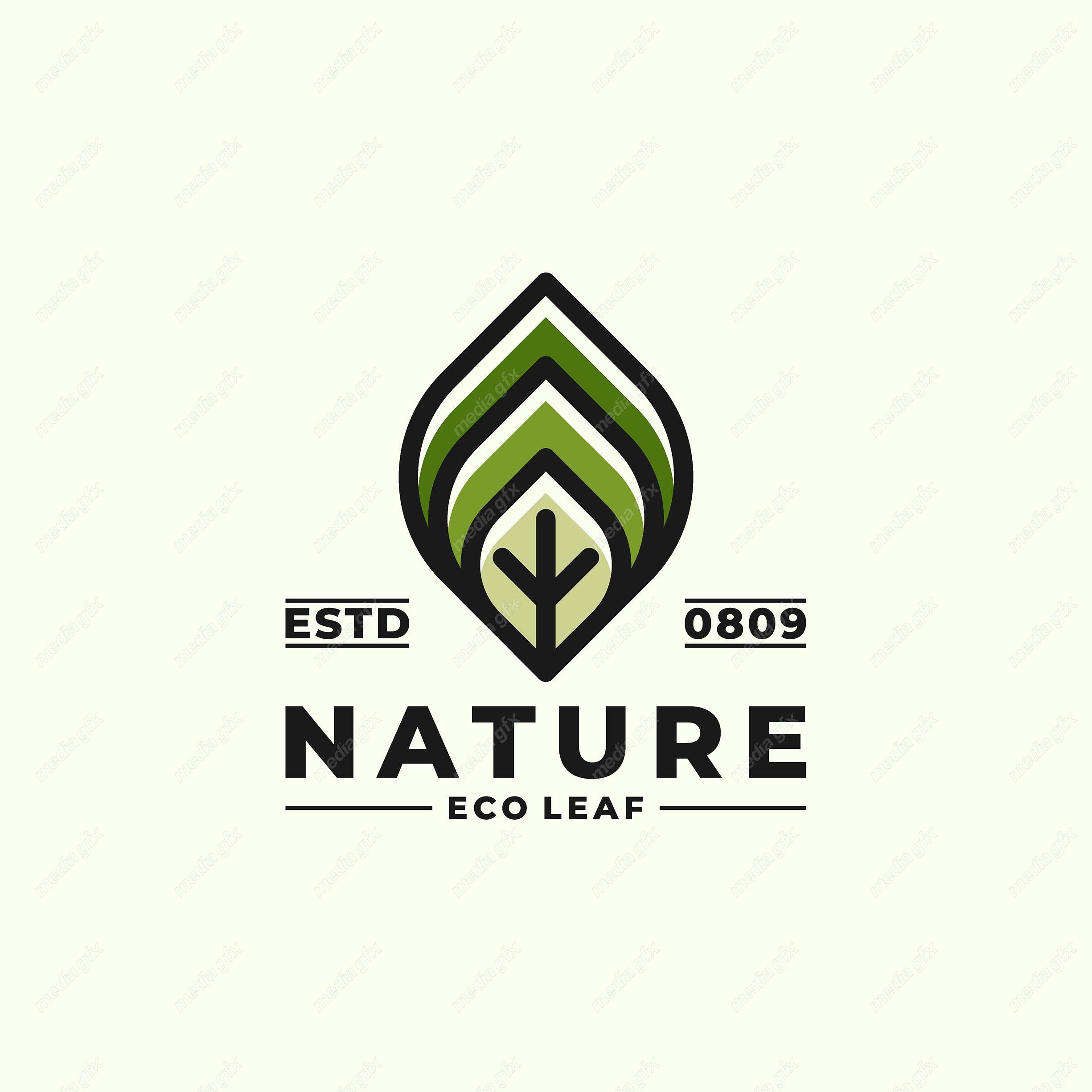 لوگوی طبیعت و محصولات طبیعی و ارگانیک MV001478