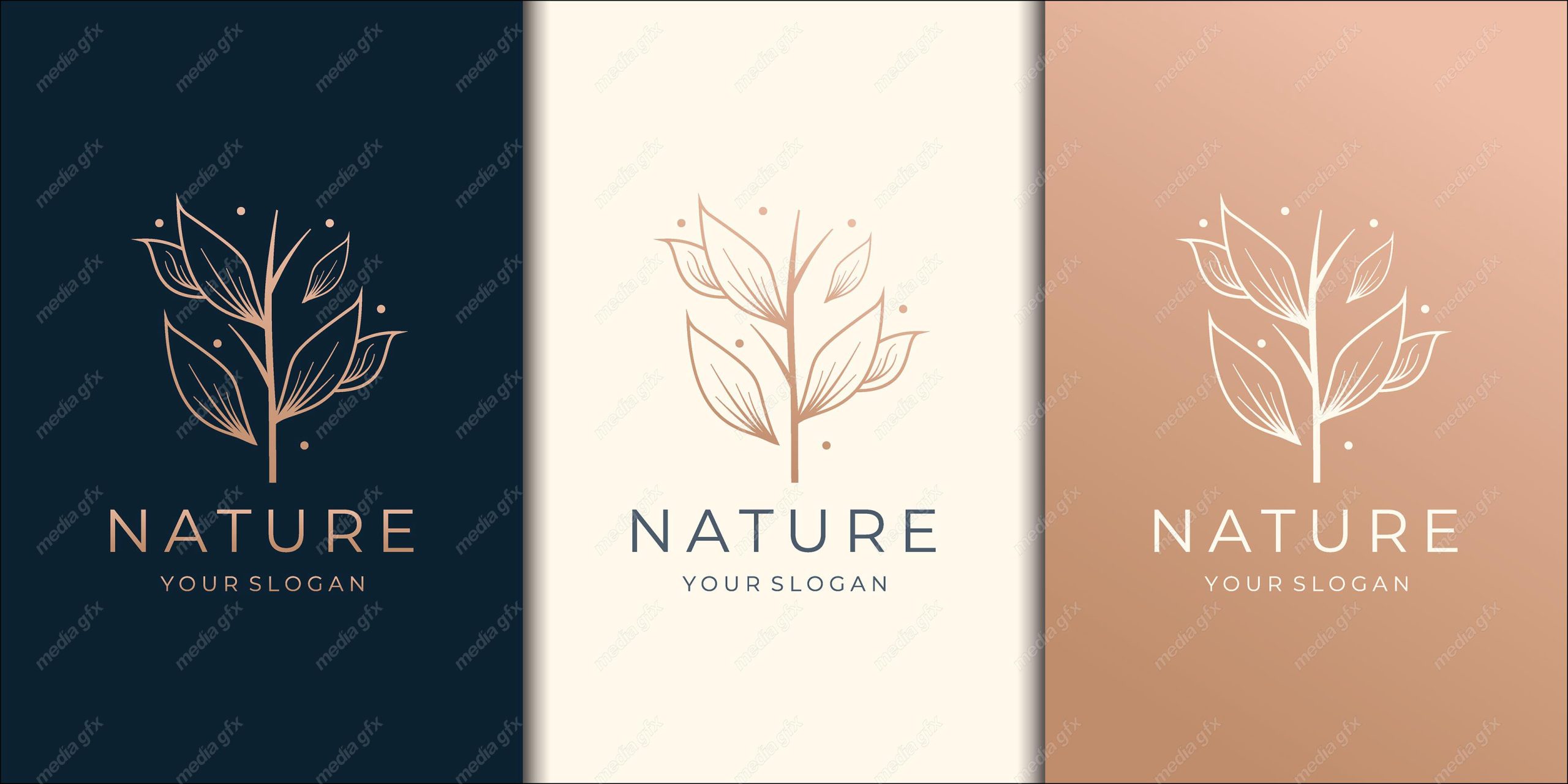 لوگوی طبیعت و محصولات طبیعی و ارگانیک MV001479