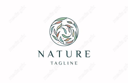 لوگوی طبیعت و محصولات طبیعی و ارگانیک MV001481