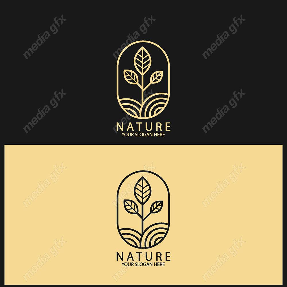لوگوی طبیعت و محصولات طبیعی و ارگانیک MV001483