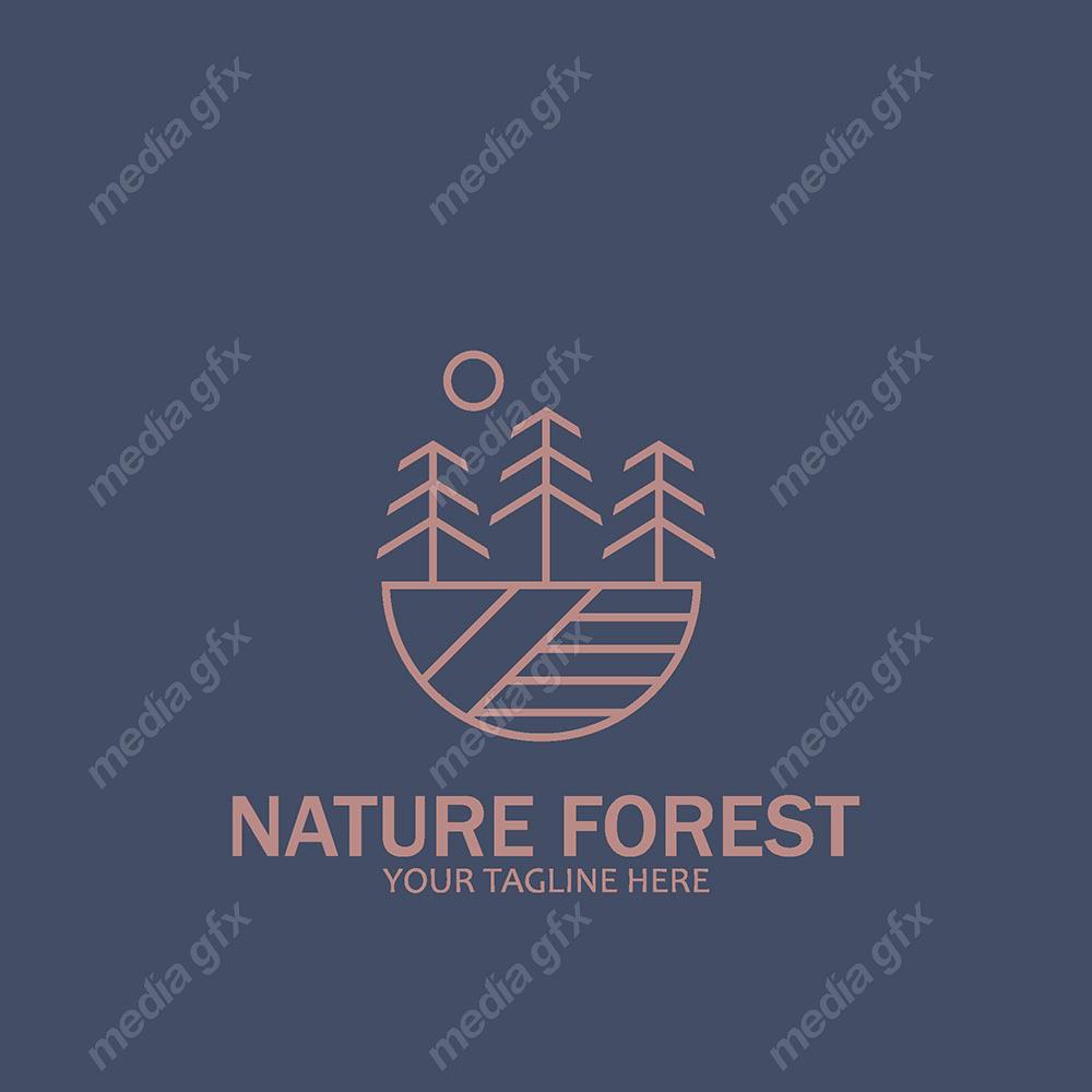 لوگوی طبیعت و محصولات طبیعی و ارگانیک MV001485