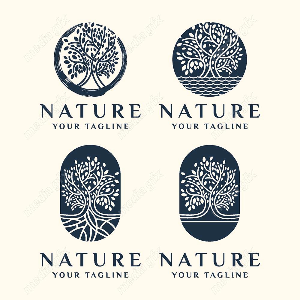 لوگوی طبیعت و محصولات طبیعی و ارگانیک MV001487