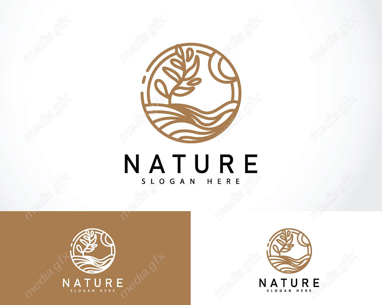 لوگوی طبیعت و محصولات طبیعی و ارگانیک MV001493