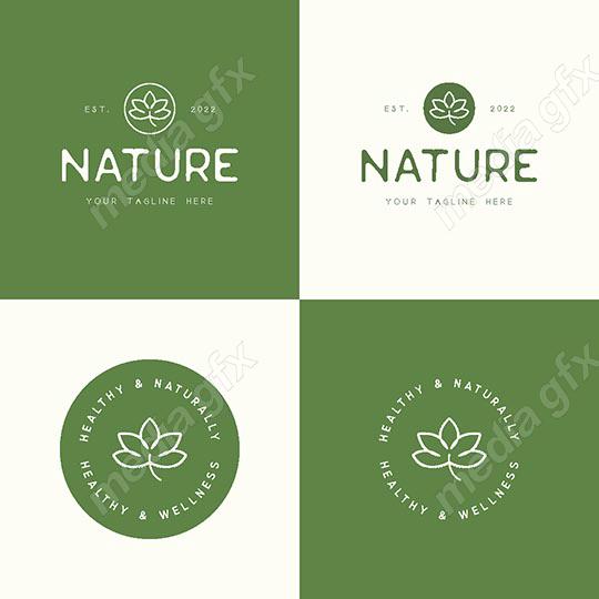 لوگوی طبیعت و محصولات طبیعی و ارگانیک MV001498