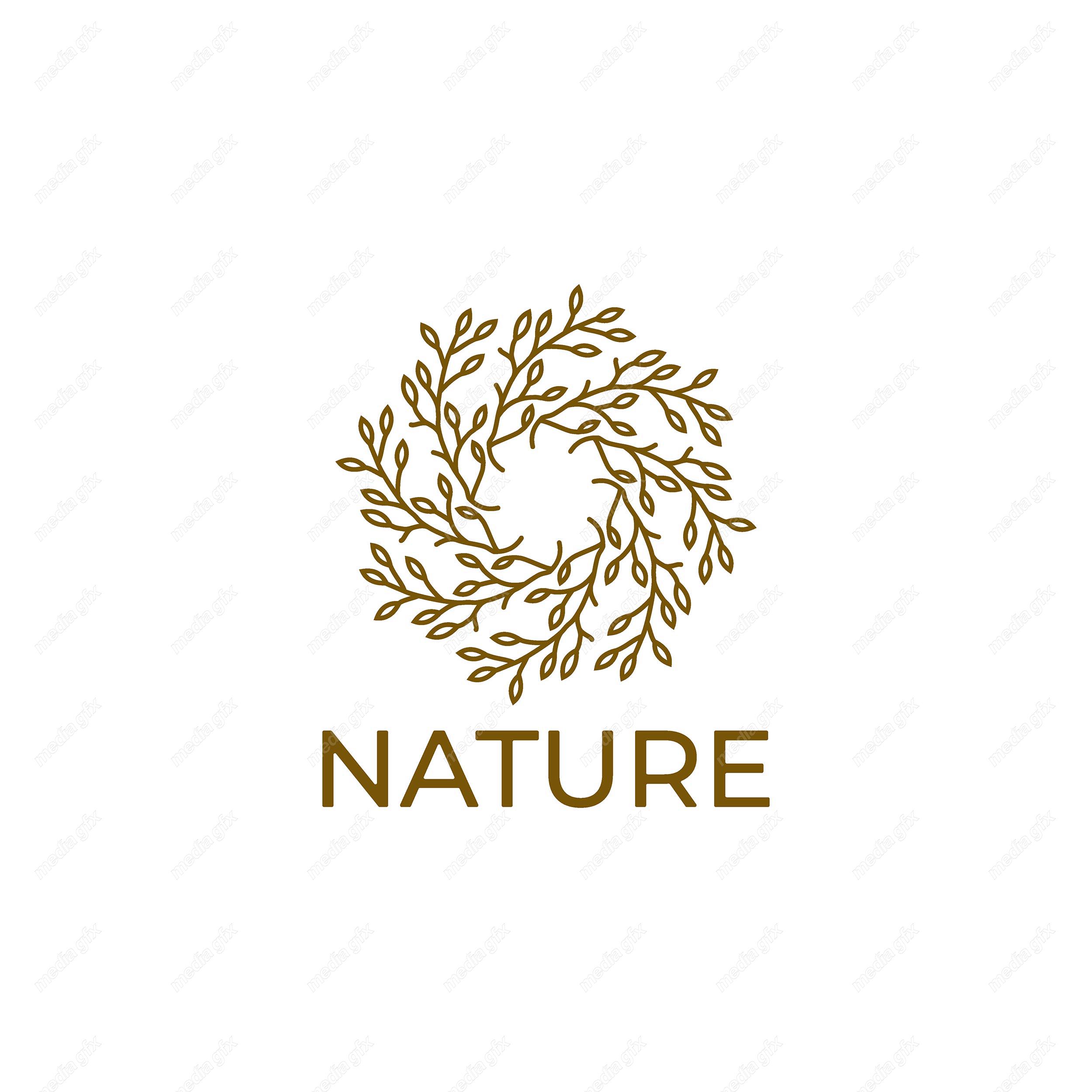 لوگوی طبیعت و محصولات طبیعی و ارگانیک MV001502
