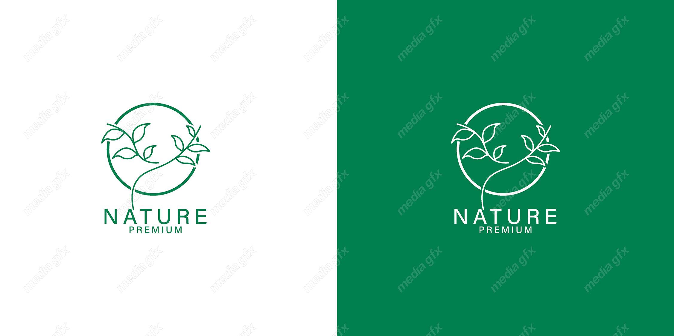 لوگوی طبیعت و محصولات طبیعی و ارگانیک MV001505